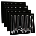 Certbuy 4 Pack Black Velvet Necklace Display Stands For Selling Jewelry. Fixed Price $34.46.