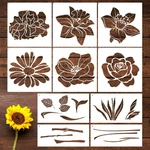 Sitsink Large Flower Stencils For Painting - 10 Pcs, Reusable Templates W.... Fixed Price $10.12.