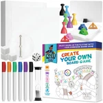 Keff Make Your Own Board Game Set - Diy Blank Kit For Kids & Adults. Fixed Price $29.99.