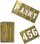 Deezio 1" Brass 46 Pieces Interlocking Stencil Set Of Numbers And Letters Kit. Fixed Price $40.39.