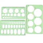Hestya 3 Pieces Circle Template For 8.27 X 11.61 Inches, Clear Green. Fixed Price $12.79.