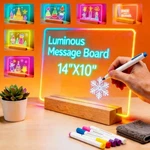 Upgraded Led Note Board With Colors, 9-MODE Light Motivational Quote Desk .... Fixed Price $48.07.