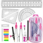 Akuoly Maths Full Starter Geometry Kit With 2 Drafting Compasses.... Fixed Price $14.76.