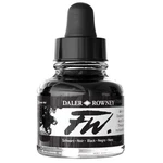 Fw Acrylic Artists Ink 1OZ-BLACK India. Fixed Price $13.57.