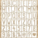 12 Inch 42 Pcs Alphabet Letter Stencils, Reusable Interlocking Templates Symb.... Fixed Price $36.52.