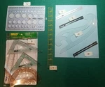 Choice: Omnigrid 1X12" Quilting Ruler, French Curve Or Helix Singer Hiawatha. Fixed Price $8.99.