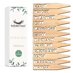 Bamboo Herb Markers - Set Of 12 Beautiful Garden Labels Sturdy Outdoor Gard.... Fixed Price $30.53.