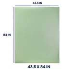 Pacific Arc 43.5X84 Green/ivory Vinyl Board Cover Self Healing/stain Resistant. Fixed Price $235.37.