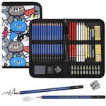 Daerthotk 53 Pcs Drawing Kit Sketching Set, Art Black. Fixed Price $28.06.