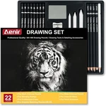 Charcoal Pencils For Drawing, Set Of 22, Pack Black & White. Fixed Price $22.70.