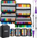 Ohuhu Art Marker Pen Brush Tip Water-based Extra Fine Case 160 Colors Japan. Fixed Price $80.03.
