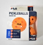 Fila Accessories Pickleballs Orange Pack Regulation Size 74MM Dia Indoor Use. Fixed Price $5.38.