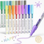 Jusart Double Outline Markers 18 Colors, Waterproof Glitter For. Fixed Price $20.99.