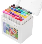Colourcolor Dual Tip Alcohol Markers Set - Fine & Chisel Art Twin Sk. Fixed Price $54.01.