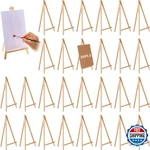 Bbto 30 Pack 12 X 6 Inch Tall Easels For Painting Wooden Bulk Small. Fixed Price $74.10.