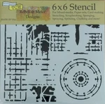 Small Dragonfly Stencil Distress Steampunk Design 6X6 Crafters Art Template. Fixed Price $8.99.
