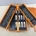 Mungyo Gallery Studio Art Set Acrylic Paint Oil Pastel Wooden Cantilever Case. Fixed Price $60.00.