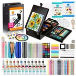 Colour Block 152 Pc Wooden Easel Mixed Media Supplies - Artist Painting And. Fixed Price $117.59.