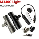 Tactical M340C Weapon Light Led 500 Picatinny Rail/ Remote Switch/ Mlok Mount. Fixed Price $51.99.