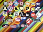 Vtg 1990S Acme Skateboard Sticker - Formula One, Circles, Industrial Logos. Fixed Price $17.00.