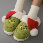 American Eagle Women Grinch Scuff Christmas Slippers With Santa Hat Sz 9 New. Fixed Price $59.99.