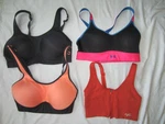 Set Of 4 Women's Multicolored Sport Bra Size Sm/p/ch. Fixed Price $19.98.