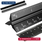 Rena Chris 2PCS Architectural Scale Ruler, Triangular & Straight 12. Fixed Price $11.12.