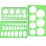 Circle 3 Pieces Plastic And Oval Templates Measuring Template.... Fixed Price $11.93.