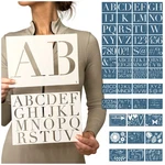 Boutique Stencil Template Kit 45 Reusable Pieces Includes Lettering Upper.... Fixed Price $36.52.