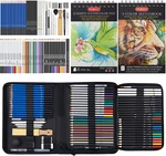 80 Pack Drawing Set Sketching Kit, Pro Art Supplies With 3-COLOR Sketchbook. Fixed Price $27.02.