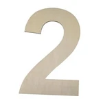 Hilaza Large Wooden 1/4 Inch Thick Unfinished Blank 17 Number 2. Fixed Price $19.24.