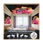 With Wifi And Bluetooth, Mini Projector, 4K 1080P Support Portable .... Fixed Price $157.99.