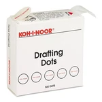 Koh-i-noor Adhesive Drafting Dots W/dispenser, 7/8IN Dia, White, 500/BOX. Fixed Price $20.43.