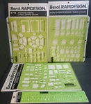Berol Rapidesign R-960, R-716, R-717 & R-718 Interior Templates 1991USED. Fixed Price $39.95.