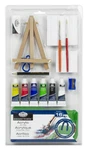 Peinture Acrylique Artiste Ensemble 3 X Toile Brosses & Chevalet 16 Pi Ce. Fixed Price $10.59.