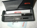 Rotring Initial Silver Fountain Pen Fine Point Nib New Box + Bonus Cartridges. Fixed Price $89.90.