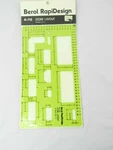 Berol Rapidesign Template Store Layout 1/4" Scale R-712. Fixed Price $10.89.