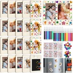 20 Pack Mini Wooden Picture Frames For Crafts Unfinished Magnetic Pho.... Fixed Price $60.05.