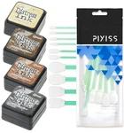 Tim Holtz Distress Oxide Ink Pads And Pixiss Foam Blending Brush Tools - 1"X1.... Fixed Price $28.68.
