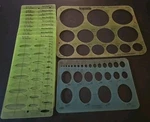 Berol Rapidesign Ellipse Templates R-70S : Deg To 60 Missing 50. Fixed Price $34.95.