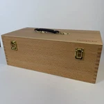Large Supply Storage Box, Solid Beechwood Tool Artist Organizer. Fixed Price $38.00.