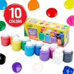 Crayola Washable Kids Paint Set, 10 Count, Craft Supplies. Fixed Price $29.99.
