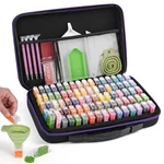 Meratia Diamond Painting Storage Case Organizer With Containers, Purple And B.... Fixed Price $29.14.