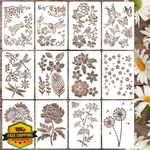 Zosylley Flower Stencils 6IN. Fixed Price $20.00.
