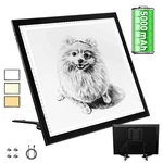 Welzk 5000MAH Rechargeable Diamond Art Light Board, 16.6 12.6INCHS Black. Fixed Price $52.90.
