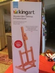 Kingart Wooden Mini Tabletop H Frame Easel New Box. Fixed Price $14.00.