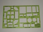 Berol Rapidesign R-714 House Furnishing Template Drafting Tables Bedroom. Fixed Price $7.97.