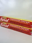 Set Of 2 Saral Wax-free Graphite Transfer Paper Roll Tracing Read. Fixed Price $25.00.