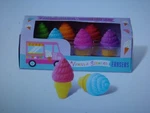 New Petite Sweets Ice Cream Shoppe Scented Erasers - Set Of 6. Fixed Price $6.00.