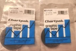 Lot Of 3 Chartpak Tape - BG1251M 1/8 Matte Black Gemba Board White. Fixed Price $20.00.